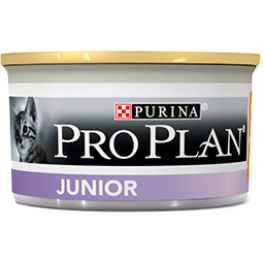 ПРО ПЛАН Влажный корм Purina Pro Plan для котят в возрасте от 6 недель до 1 года с курицей, банка, 85 г